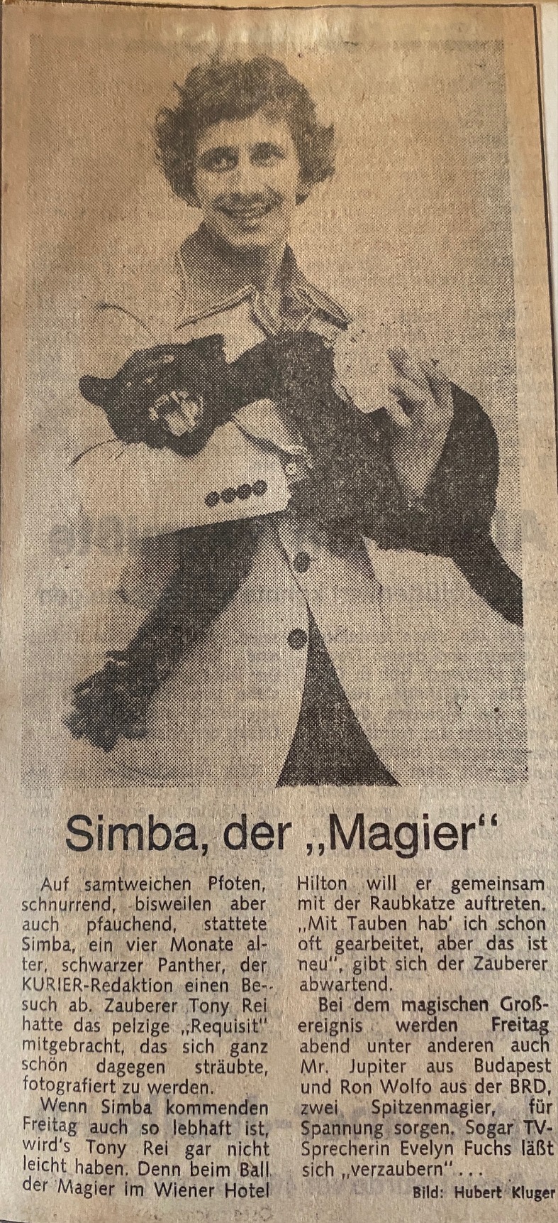 Presse Tony Rei lässt einen Panter erscheinen